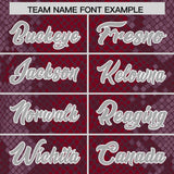 Custom Crimson Personalized Snakeskin Graffiti Pattern Authentic Football Jersey