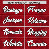 Custom Red Personalized Snakeskin Graffiti Pattern Authentic Football Jersey