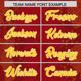 Custom Red Personalized Snakeskin Graffiti Pattern Authentic Football Jersey