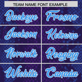 Custom Purple Personalized Snakeskin Graffiti Pattern Authentic Football Jersey