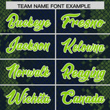 Custom Navy Personalized Snakeskin Graffiti Pattern Authentic Football Jersey
