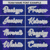 Custom Royal Personalized Snakeskin Graffiti Pattern Authentic Football Jersey