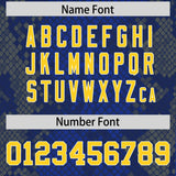 Custom Royal Personalized Snakeskin Graffiti Pattern Authentic Football Jersey