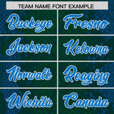 Custom Green Personalized Snakeskin Graffiti Pattern Authentic Football Jersey
