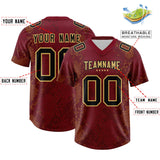 Custom Crimson Personalized Snakeskin Graffiti Pattern Authentic Football Jersey