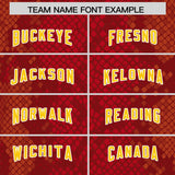 Custom Red Personalized Snakeskin Graffiti Pattern Authentic Football Jersey