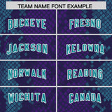 Custom Purple Personalized Snakeskin Graffiti Pattern Authentic Football Jersey