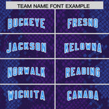 Custom Purple Personalized Snakeskin Graffiti Pattern Authentic Football Jersey