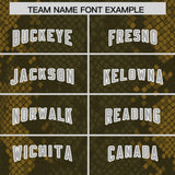 Custom Olive Personalized Snakeskin Graffiti Pattern Authentic Football Jersey