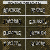 Custom Olive Personalized Snakeskin Graffiti Pattern Authentic Football Jersey