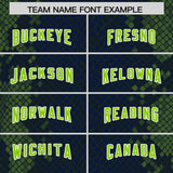 Custom Navy Personalized Snakeskin Graffiti Pattern Authentic Football Jersey