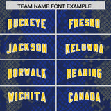 Custom Royal Personalized Snakeskin Graffiti Pattern Authentic Football Jersey