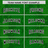 Custom Kelly Green Personalized Snakeskin Graffiti Pattern Authentic Football Jersey