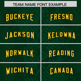 Custom Green Personalized Snakeskin Graffiti Pattern Authentic Football Jersey