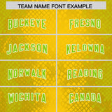 Custom Gold Personalized Snakeskin Graffiti Pattern Authentic Football Jersey