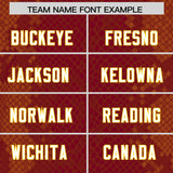 Custom Crimson Personalized Snakeskin Graffiti Pattern Authentic Football Jersey