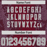 Custom Crimson Personalized Snakeskin Graffiti Pattern Authentic Football Jersey