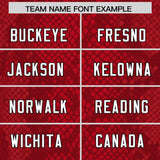 Custom Red Personalized Snakeskin Graffiti Pattern Authentic Football Jersey