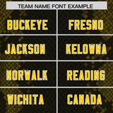 Custom Black Personalized Snakeskin Graffiti Pattern Authentic Football Jersey