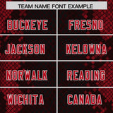 Custom Black Personalized Snakeskin Graffiti Pattern Authentic Football Jersey