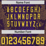 Custom Purple Personalized Snakeskin Graffiti Pattern Authentic Football Jersey