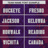 Custom Purple Personalized Snakeskin Graffiti Pattern Authentic Football Jersey