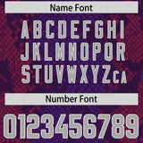 Custom Purple Personalized Snakeskin Graffiti Pattern Authentic Football Jersey