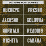 Custom Olive Personalized Snakeskin Graffiti Pattern Authentic Football Jersey