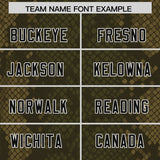 Custom Olive Personalized Snakeskin Graffiti Pattern Authentic Football Jersey