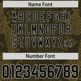 Custom Olive Personalized Snakeskin Graffiti Pattern Authentic Football Jersey