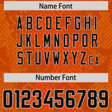 Custom Orange Personalized Snakeskin Graffiti Pattern Authentic Football Jersey