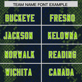 Custom Navy Personalized Snakeskin Graffiti Pattern Authentic Football Jersey
