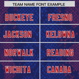 Custom Royal Personalized Snakeskin Graffiti Pattern Authentic Football Jersey