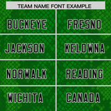 Custom Kelly Green Personalized Snakeskin Graffiti Pattern Authentic Football Jersey