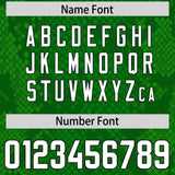 Custom Kelly Green Personalized Snakeskin Graffiti Pattern Authentic Football Jersey