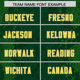 Custom Green Personalized Snakeskin Graffiti Pattern Authentic Football Jersey