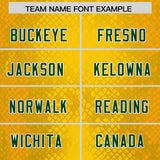 Custom Gold Personalized Snakeskin Graffiti Pattern Authentic Football Jersey