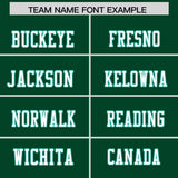 Custom Green Aqua Personalized Shoulder Cut Two-Tone Authentic Football Jersey