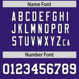 Custom Purple Black Personalized Shoulder Cut Two-Tone Authentic Football Jersey