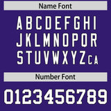 Custom Purple White Personalized Shoulder Cut Two-Tone Authentic Football Jersey