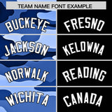 Custom Black Camo Split Fashion Authentic Performance Polo Shirt