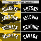 Custom Black Camo Split Fashion Authentic Performance Polo Shirt