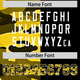 Custom Black Camo Split Fashion Authentic Performance Polo Shirt