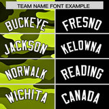 Custom Black Camo Split Fashion Authentic Performance Polo Shirt