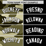 Custom Black Camo Split Fashion Authentic Performance Polo Shirt