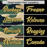 Custom Black Camo Split Fashion Authentic Performance Polo Shirt