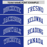 Custom White Royal Four Squares Design Performance Polo Shirt