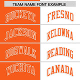 Custom White Orange Four Squares Design Performance Polo Shirt
