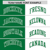Custom Kelly Green White Four Squares Design Performance Polo Shirt