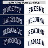 Custom Navy White Four Squares Design Performance Polo Shirt